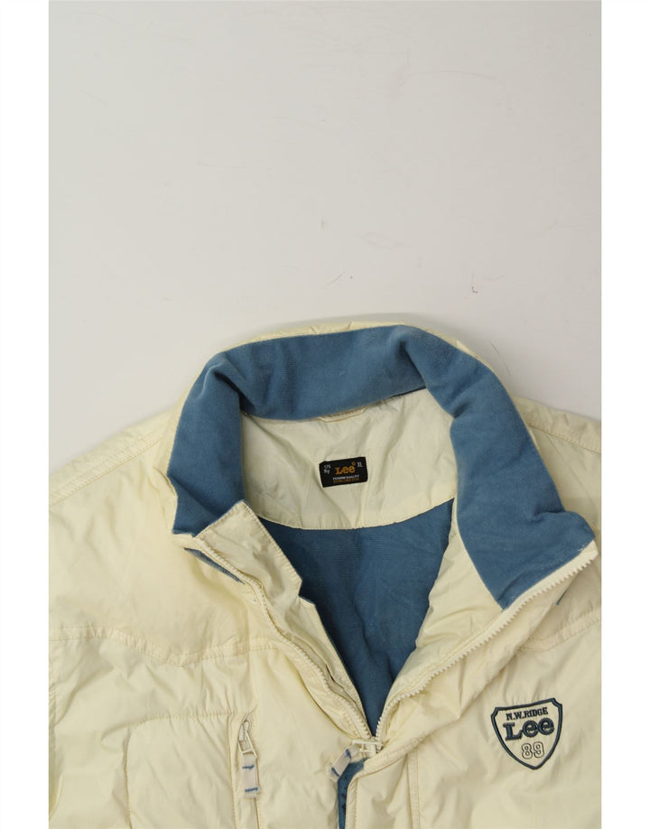LEE Boys Padded Jacket 15-16 Years XL White Polyamide Vintage Lee and Second-Hand Lee from Messina Hembry 