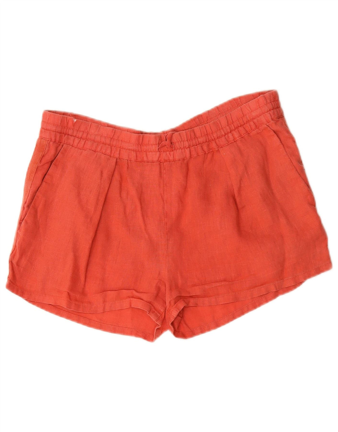 Damskie spodenki codzienne Zara małe W32 czerwone lniane