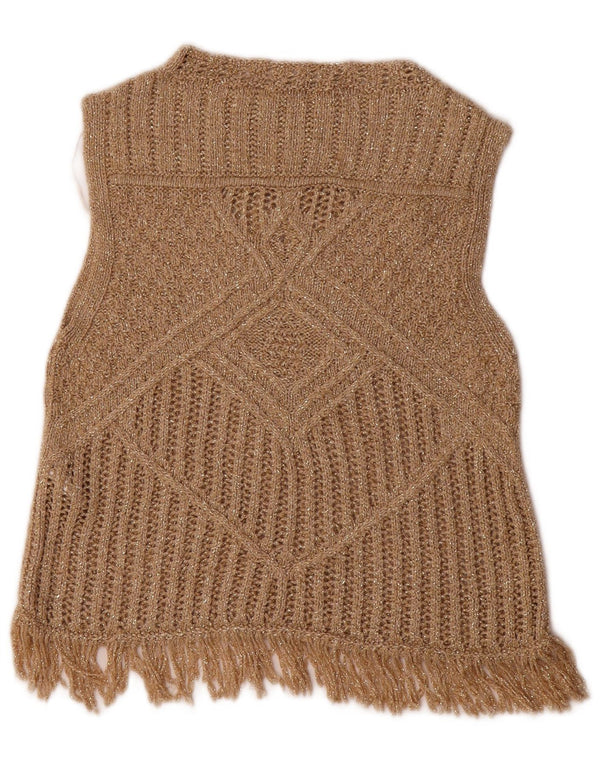 Damski podkoszulek ZARA Crop Vest UK 8 Small Gold Wiskoza