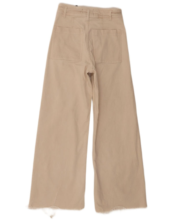 Spodnie damskie Zara The Marine z szerokimi nogawkami EU 36 XS W26 L29 Beżowe