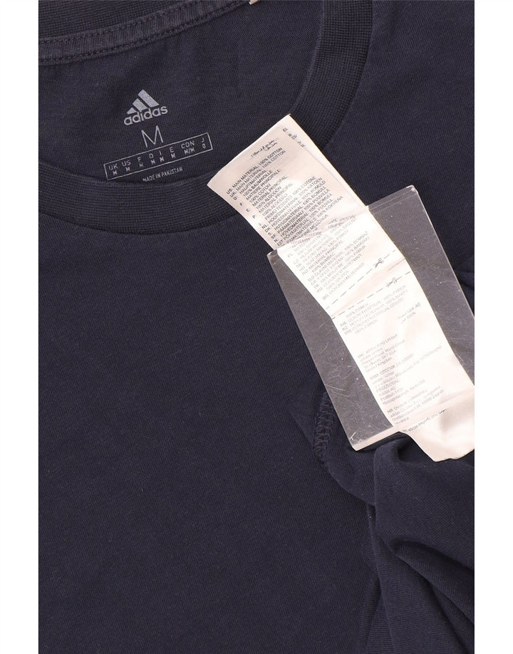 T-shirt męski ADIDAS Top, średni, granatowy, bawełniany