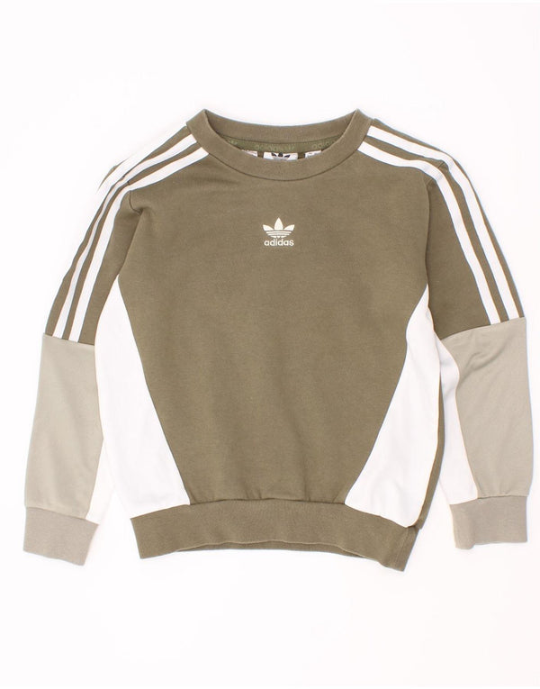 Bluza chłopięca Adidas, 5-6 lat, bawełna w kolorze khaki