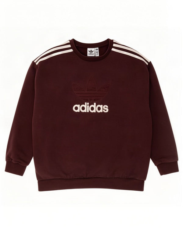 Damska bluza Adidas Graphic Oversized Sweter UK 12/14 Średni brąz