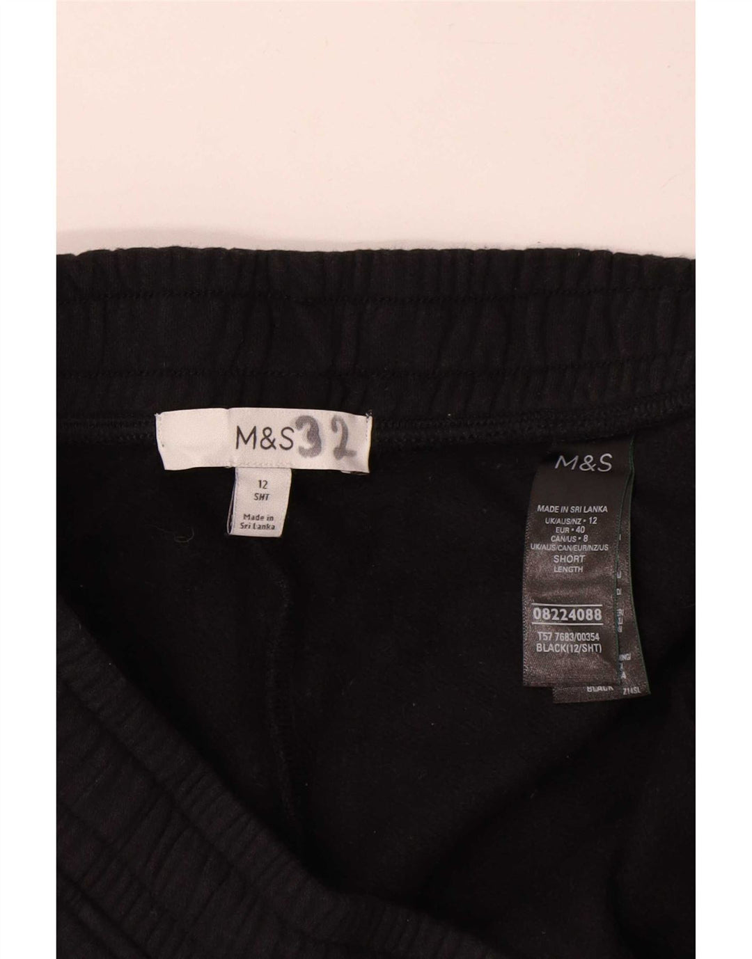 Damskie spodnie dresowe Marks & Spencer z szeroką nogawką UK 12, średnie czarne