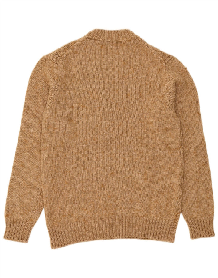 Sweter damski Sisley z okrągłym dekoltem UK 8, mały beż