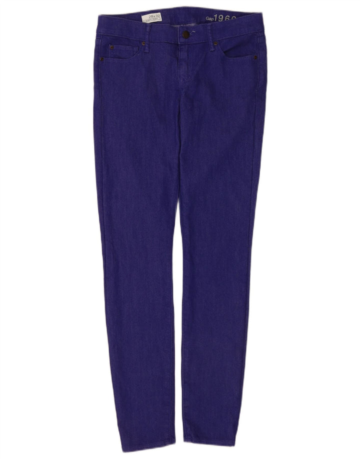Damskie jeansy skinny Gap W28 L32 Niebieskie, bawełniane