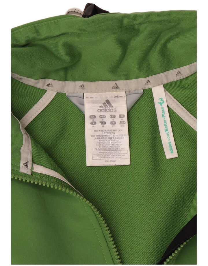 Damska kurtka dresowa adidas Climalite Top Jacket UK 14 Średni zielony poliester