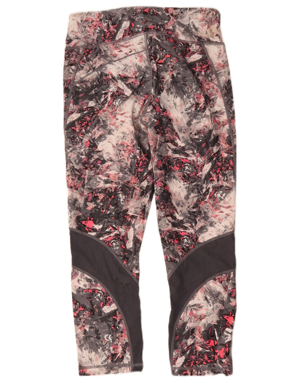 Damskie legginsy Calvin Klein z abstrakcyjnym wzorem UK 8, małe, wielokolorowe