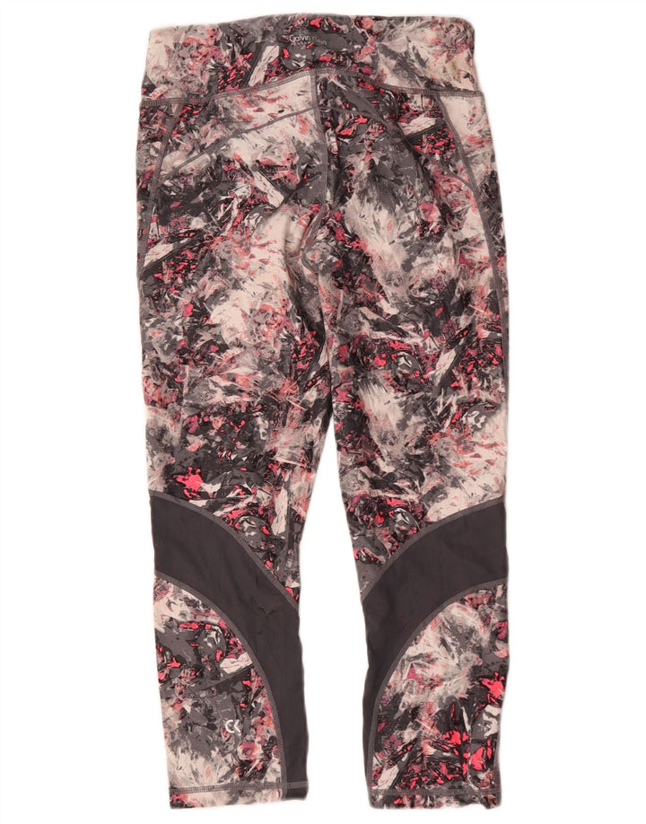 Damskie legginsy Calvin Klein z abstrakcyjnym wzorem UK 8, małe, wielokolorowe