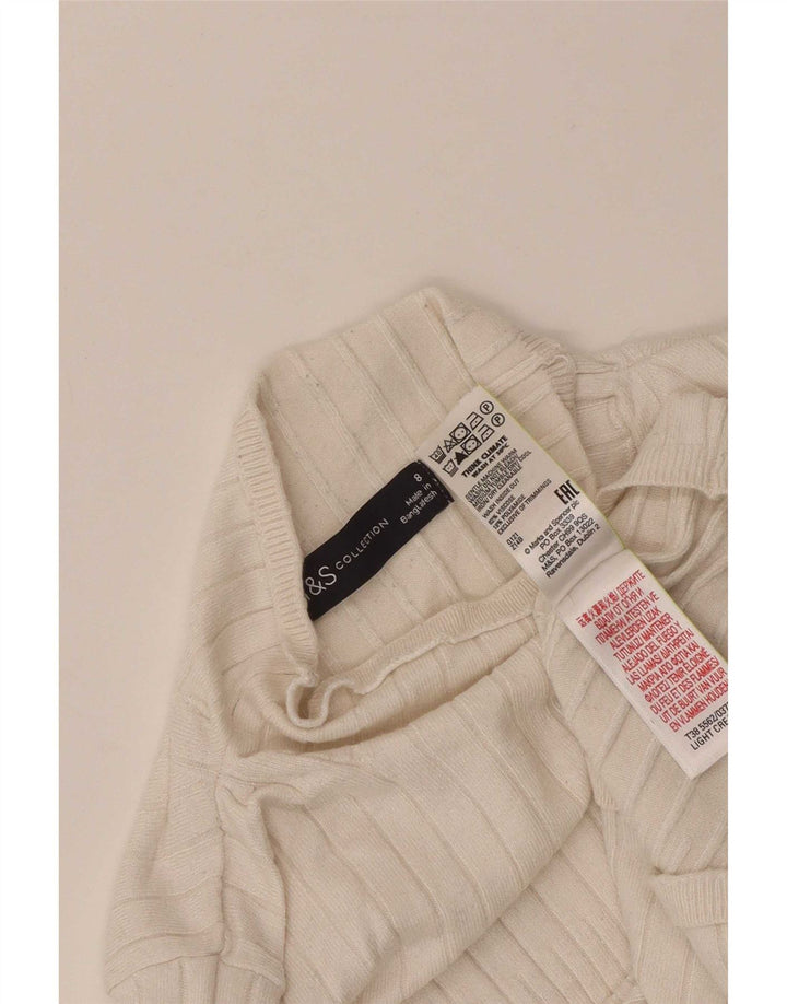 Marks & Spencer Damski sweter z okrągłym dekoltem, UK 8, mały, szary