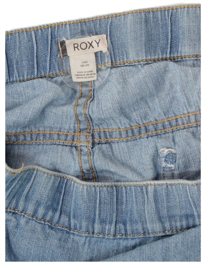 Damskie spodenki jeansowe Roxy, duże, W34, niebieska bawełna