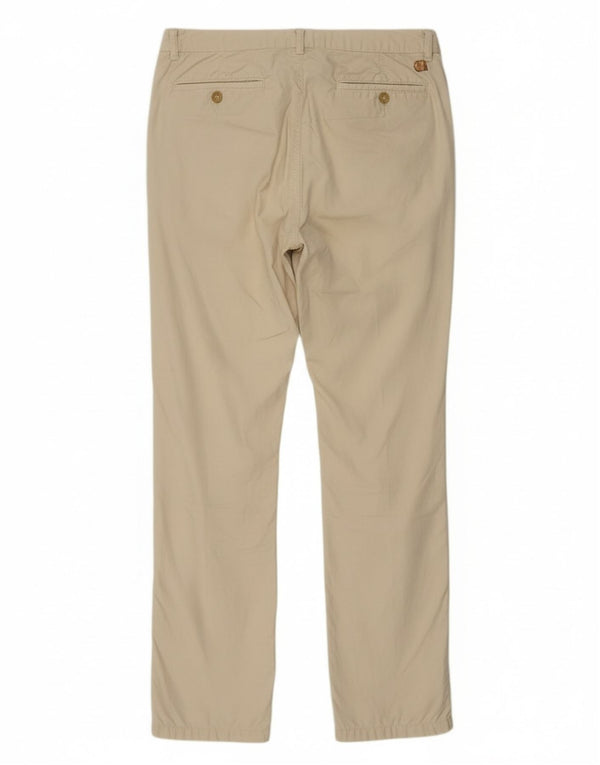 Spodnie damskie Trussardi Straight Chino IT 46 Large W28 L32 Beżowa bawełna