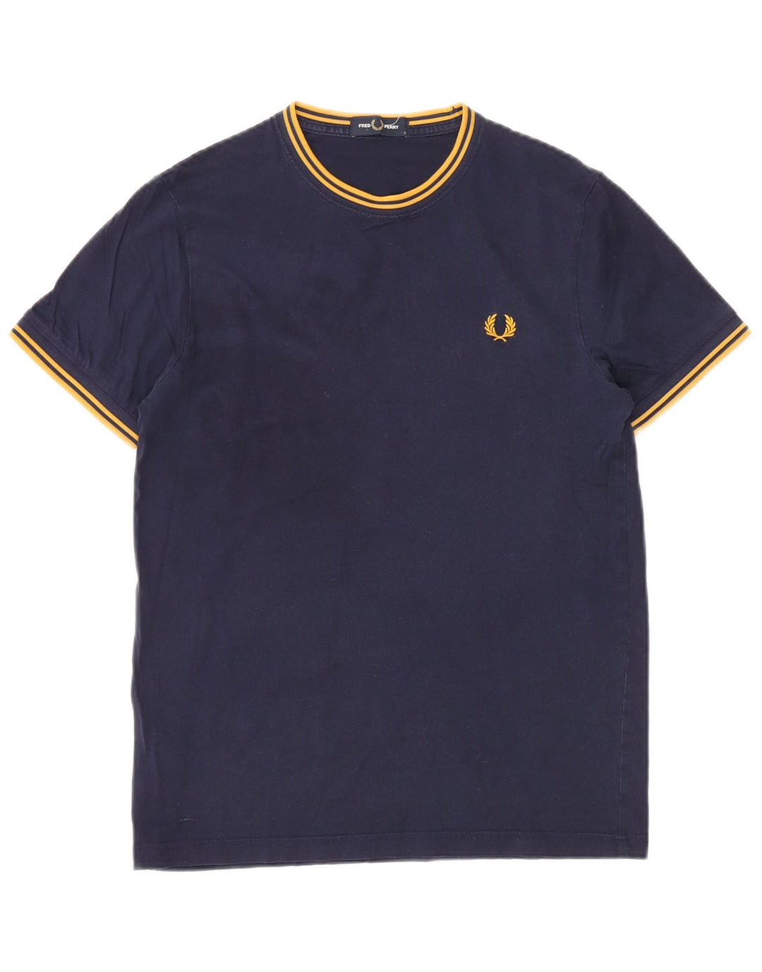T-shirt męski Fred Perry, mały, granatowy, bawełniany