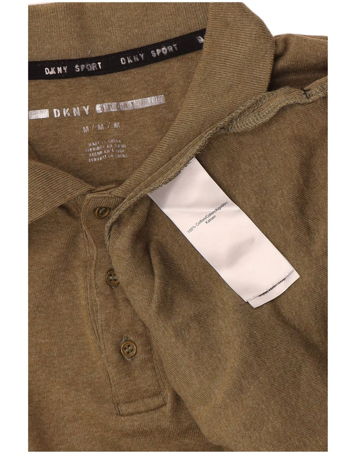 Męska koszulka polo Dkny, średnia bawełna khaki