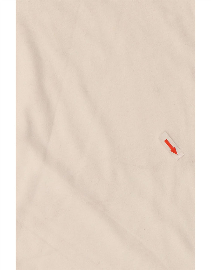 Męski top Superdry Henley z długim rękawem XL, biała bawełna