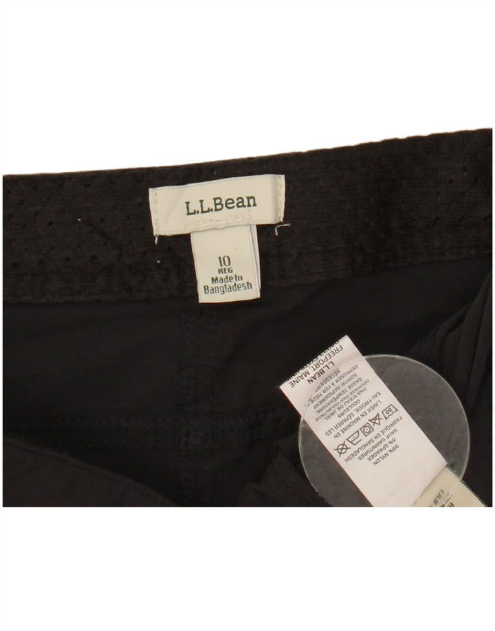 Damskie spodenki cargo L.L.Bean US 10 Large W32 z czarnego nylonu