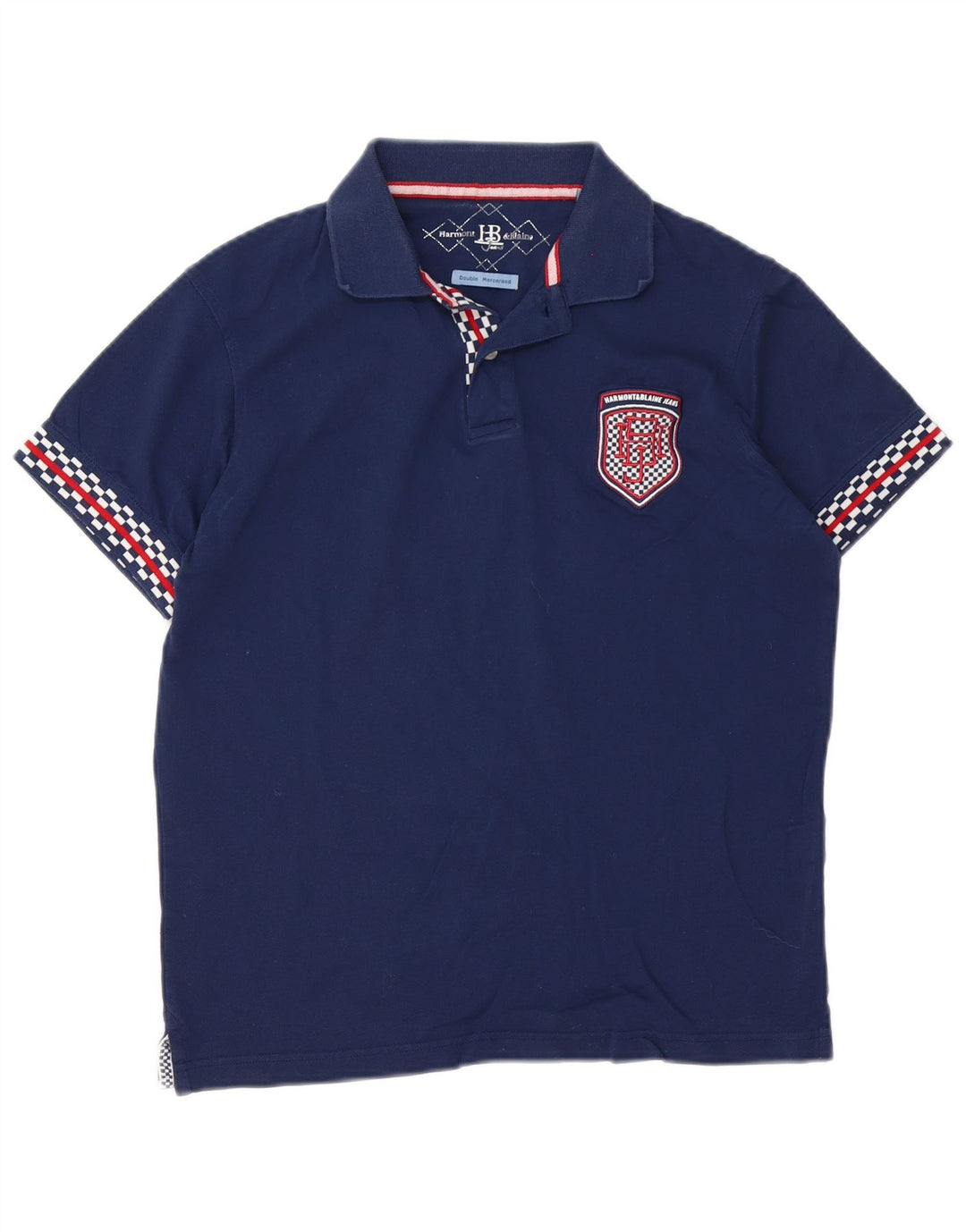 Męska koszulka polo Harmont & Blaine, mała, granatowa, bawełniana