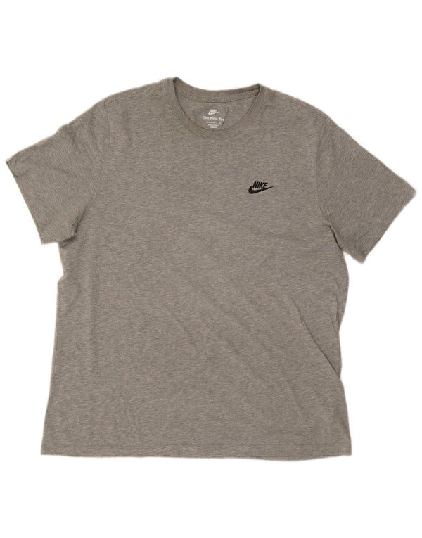 T-shirt męski Nike XL, szary, bawełniany