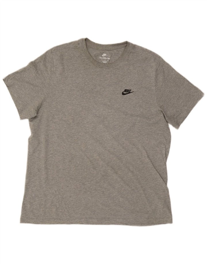 T-shirt męski Nike XL, szary, bawełniany