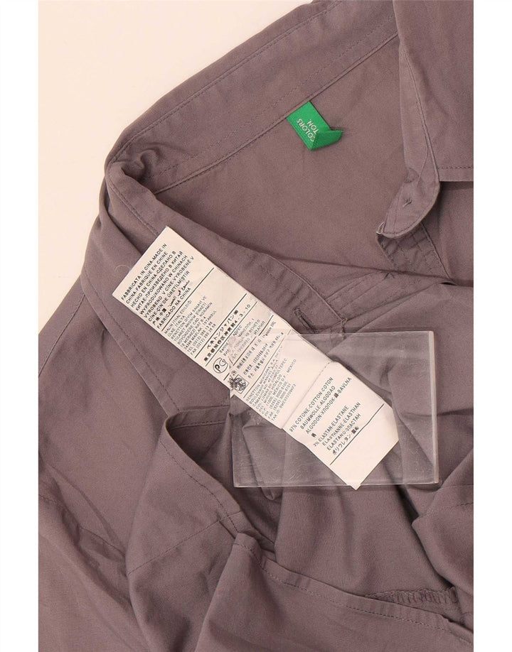 Damska koszula pulowerowa Benetton UK 10 Small, szara, bawełniana