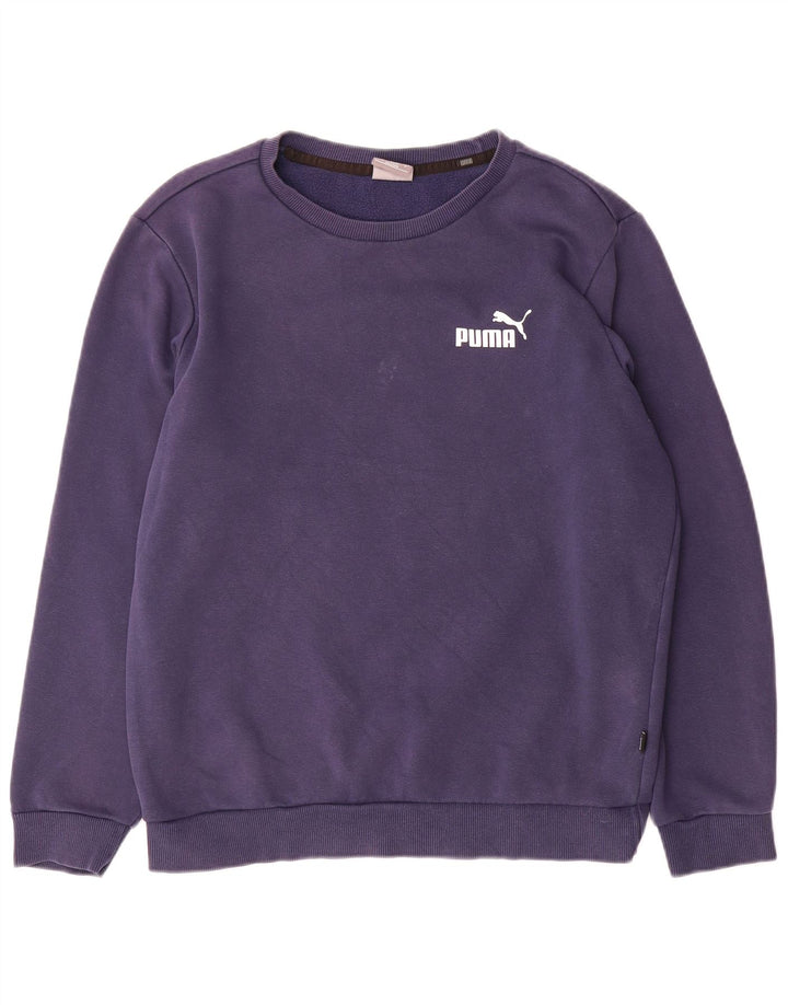 Męska bluza Puma Sweter, mała, granatowa, bawełniana