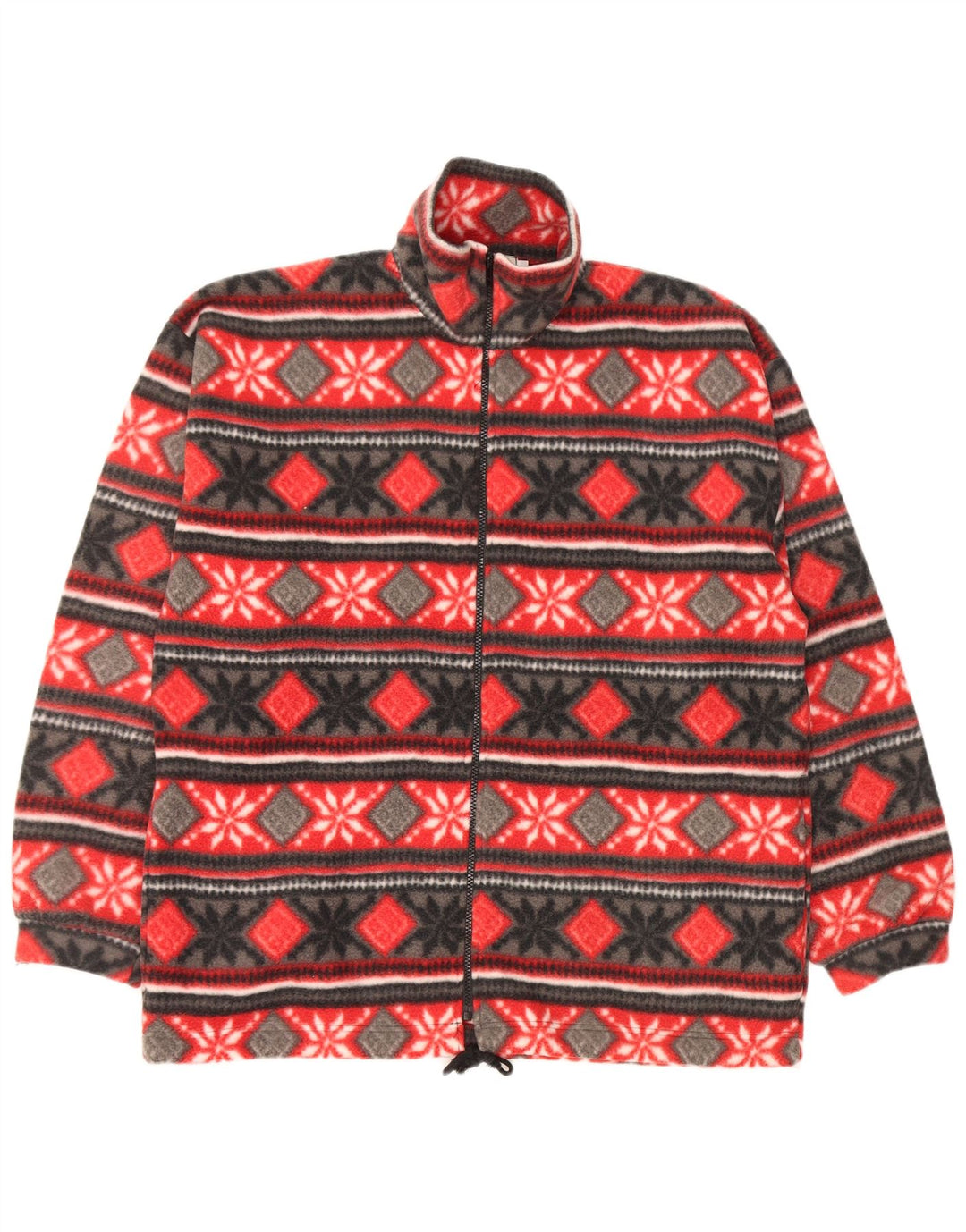 Męska kurtka polarowa Vintage UK 40 Large Red Fair Isle
