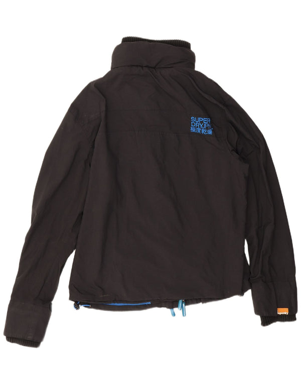 Superdry Mens The Windcheater Windbreaker Jacket UK 44 2XL Black Nylon