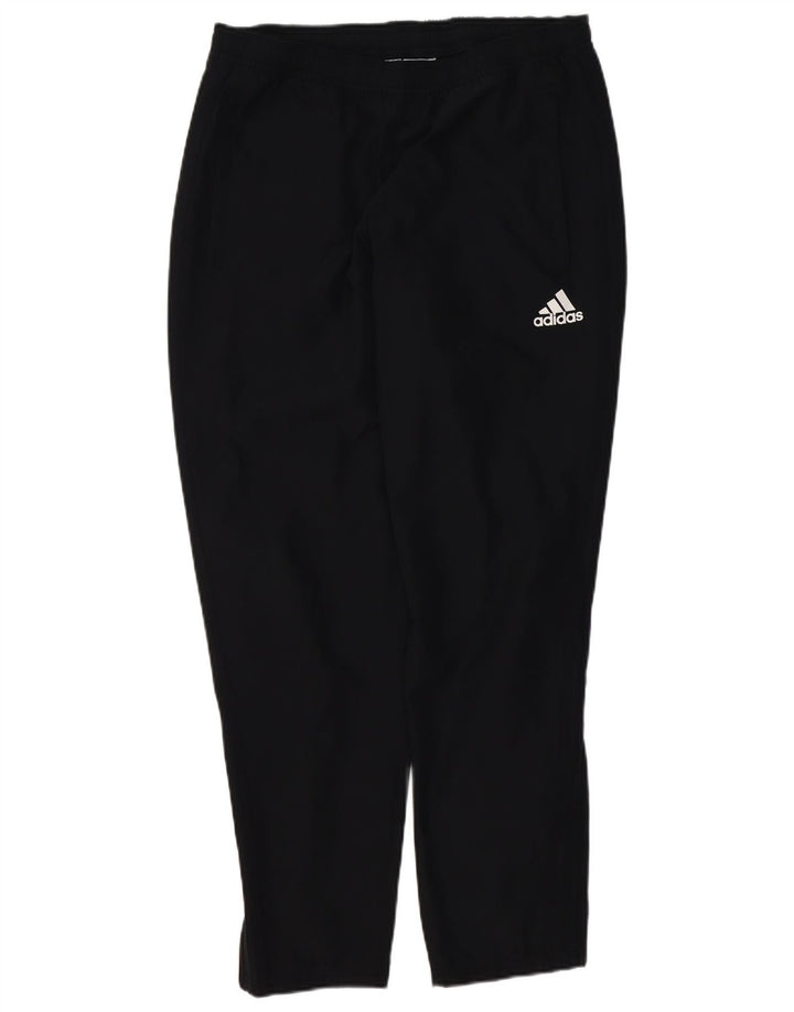 Męskie spodnie dresowe Adidas Climalite, duże, czarne, poliestrowe