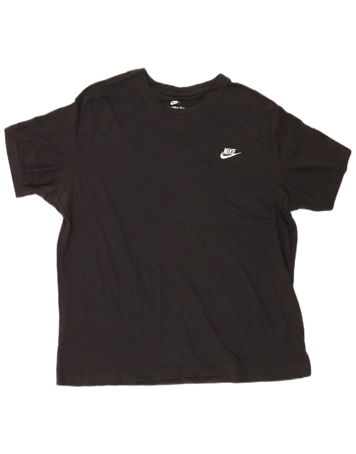 T-shirt męski Nike XL, czarny, bawełniany