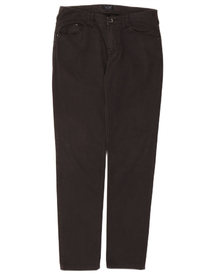 Damskie jeansy Armani Slim W28 L28 Czarne bawełniane