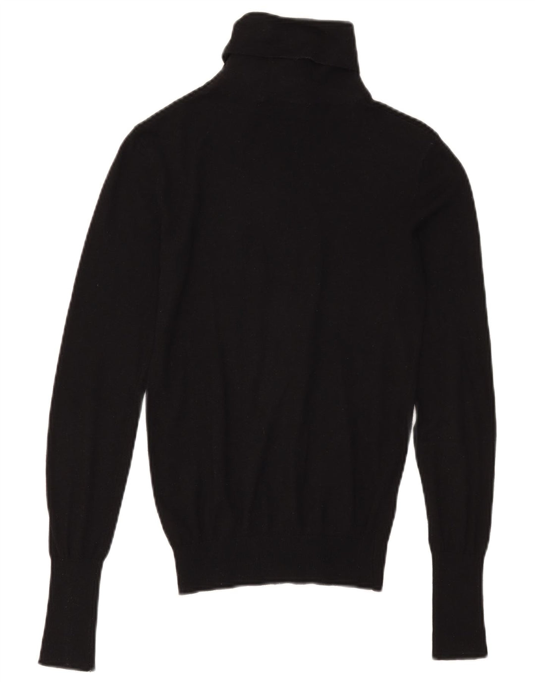 Sweter damski Zara z wywijanym dekoltem UK 10, mały, czarny, modal