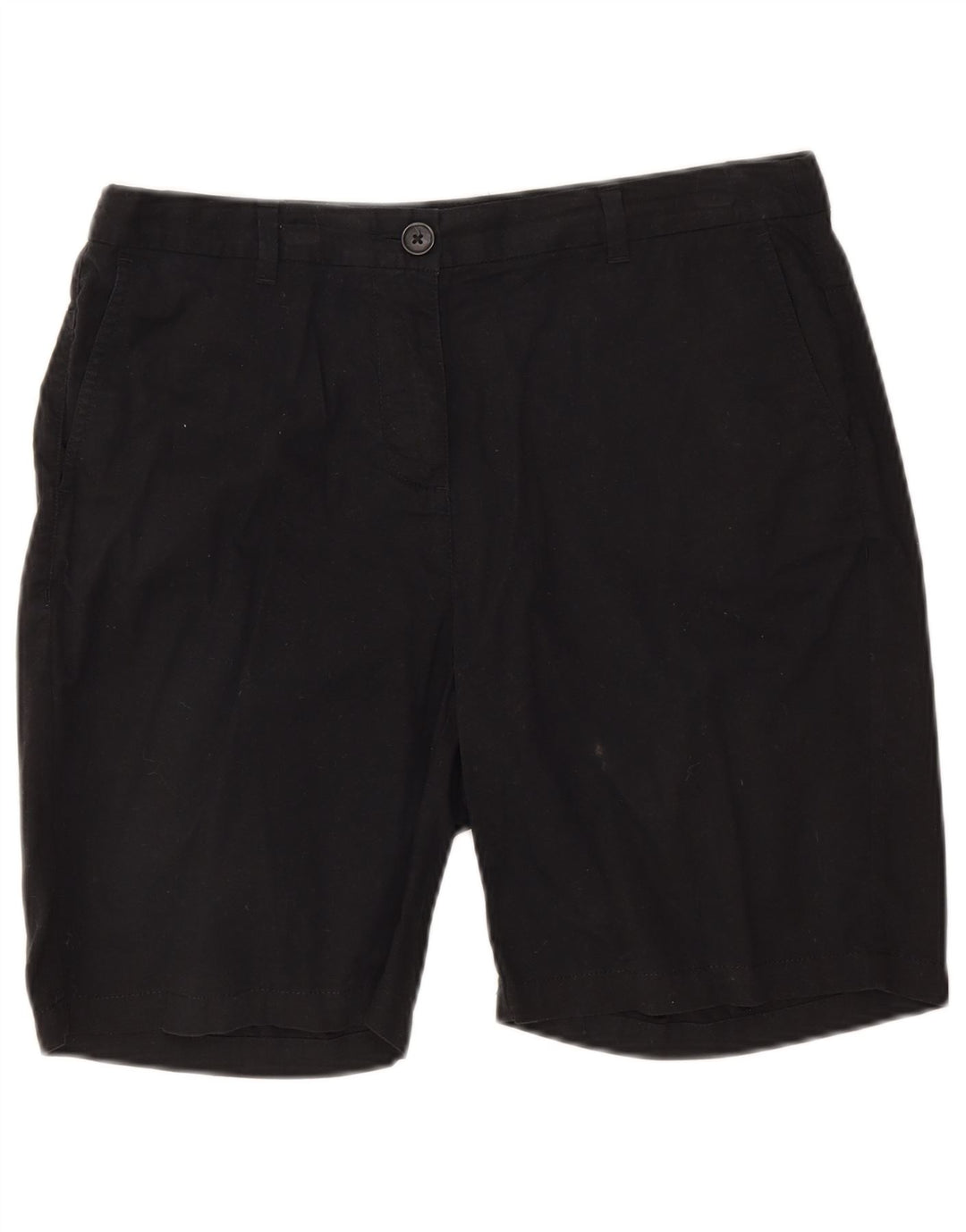 Marks & Spencer Damskie spodenki Chino UK 12 Medium W30 Czarne bawełniane