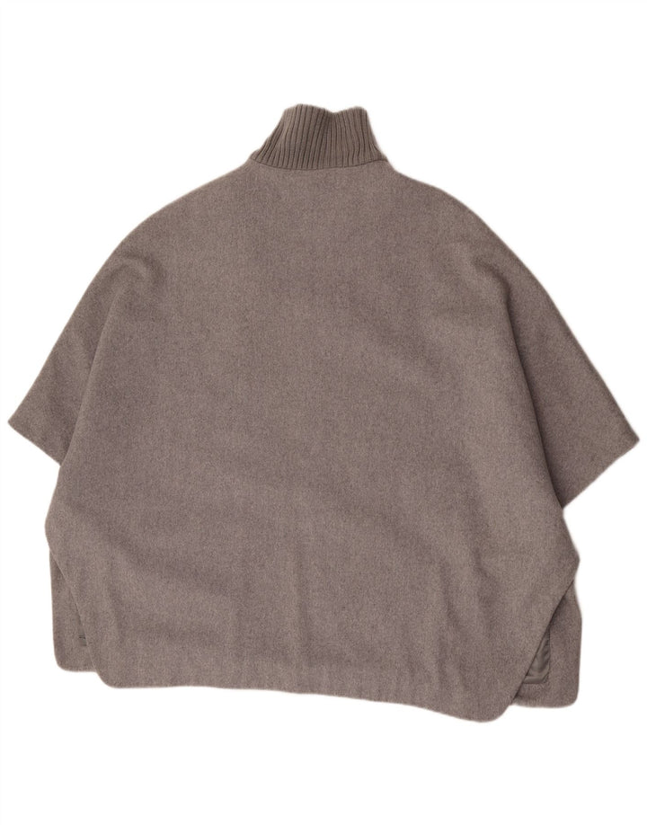 Dkny damski płaszcz pelerynowy UK 6 XS szara wełna