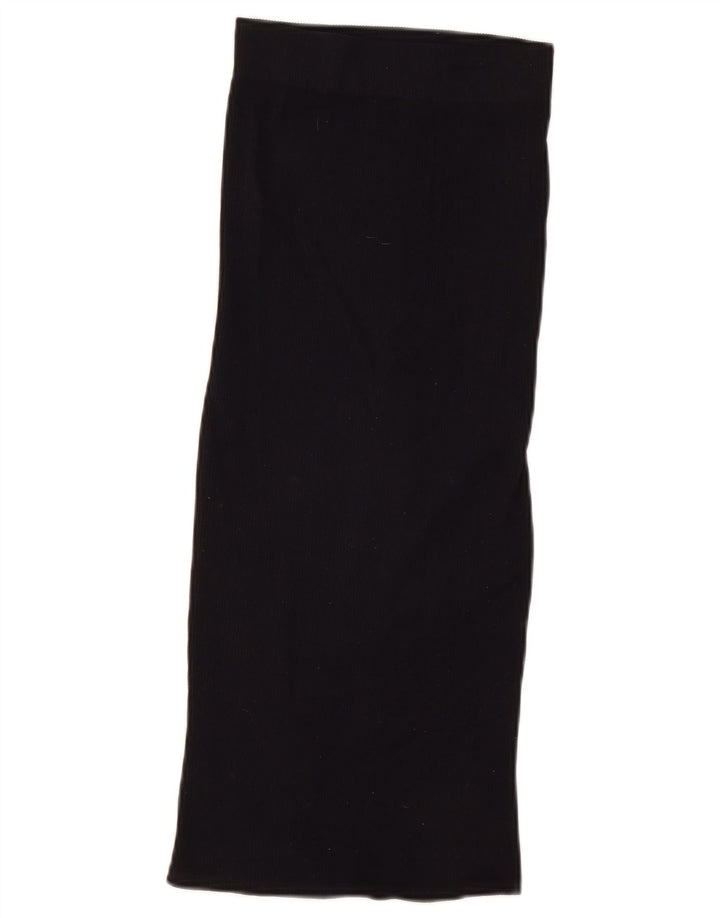 Spódnica damska Zara Maxi mała W26 z czarnego nylonu