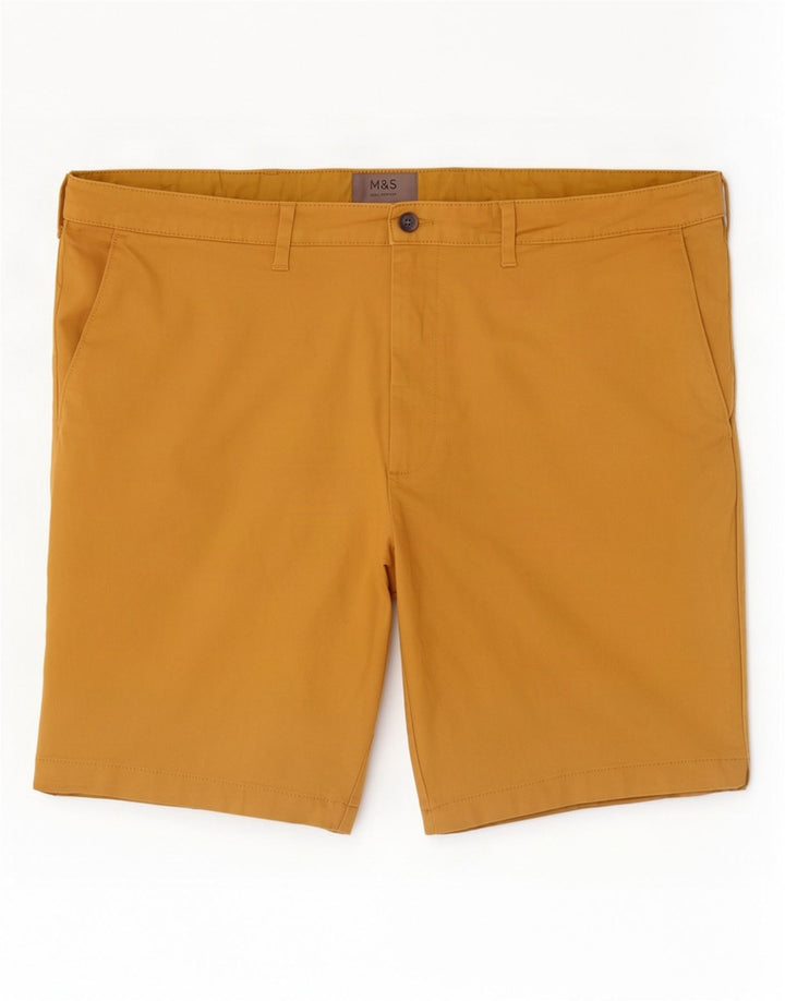 Marks & Spencer Męskie spodenki Chino W42 2XL Beżowa bawełna