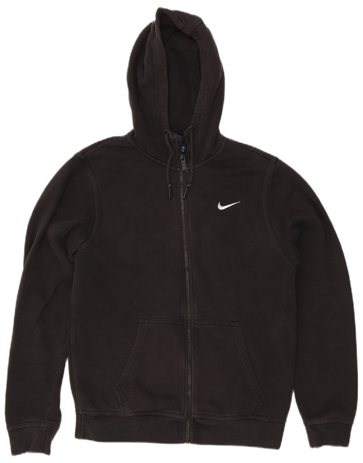 Męski sweter z kapturem i zamkiem błyskawicznym Nike, mały, czarny, bawełniany