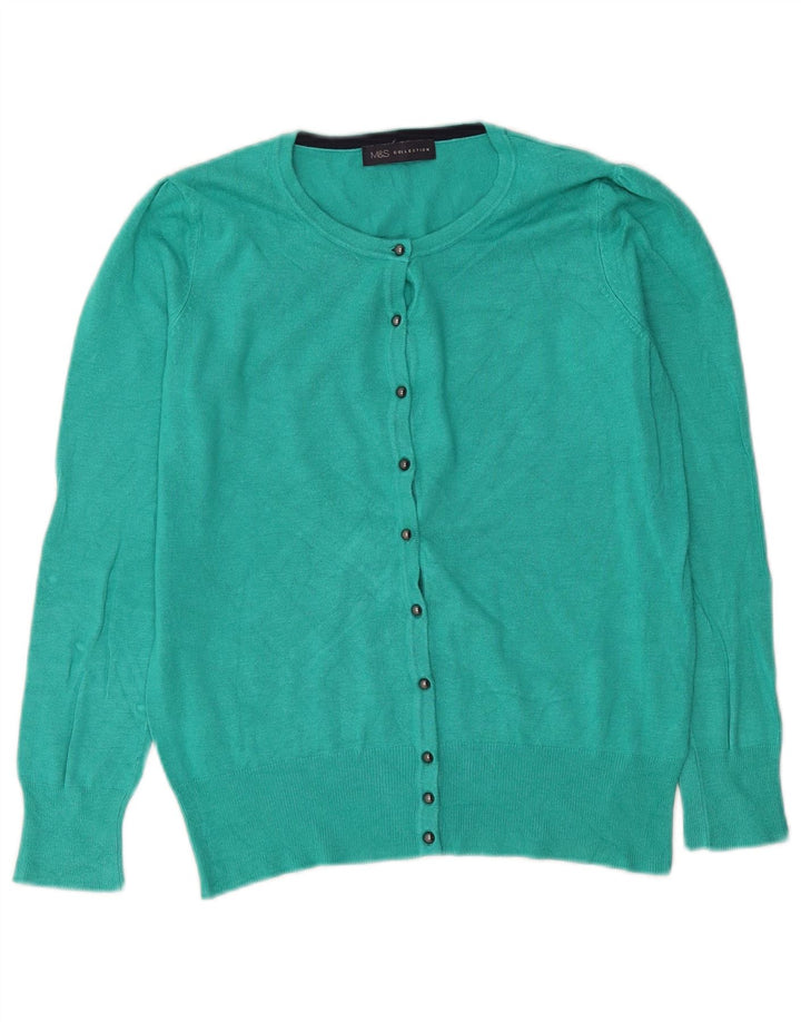 Sweter damski Marks & Spencer UK 12 Średni turkusowy wiskoza