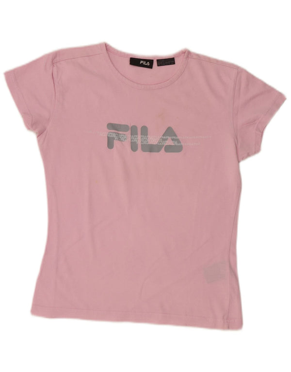 Damska koszulka FILA Crop Graphic Top UK 10 Small Pink