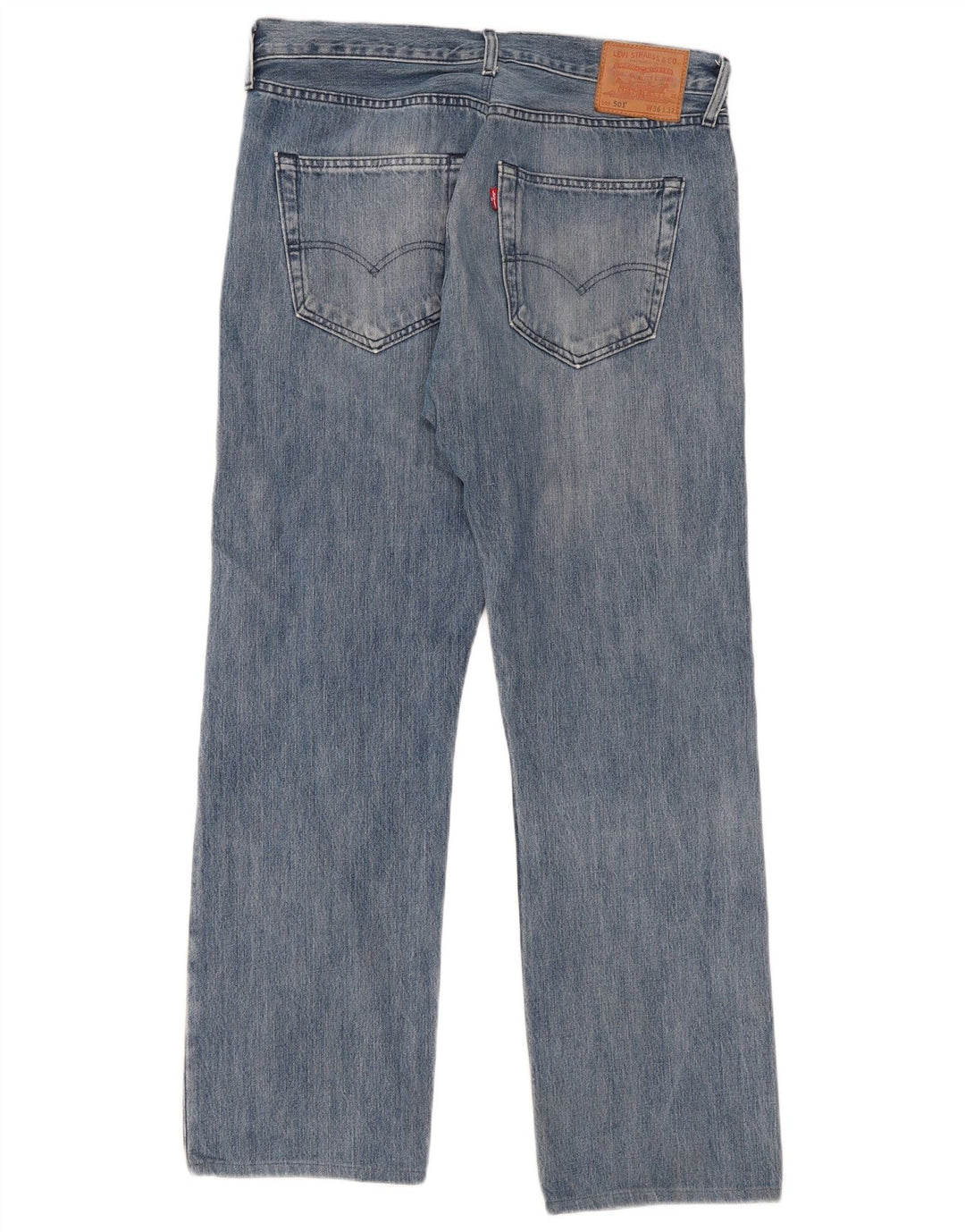 Męskie jeansy Levi's 501 Straight W36 L32 Niebieskie bawełniane