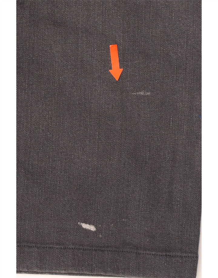 TRUSSARDI Mens Straight Jeans W40 L26 Grey Vintage Trussardi and Second-Hand Trussardi from Messina Hembry 
