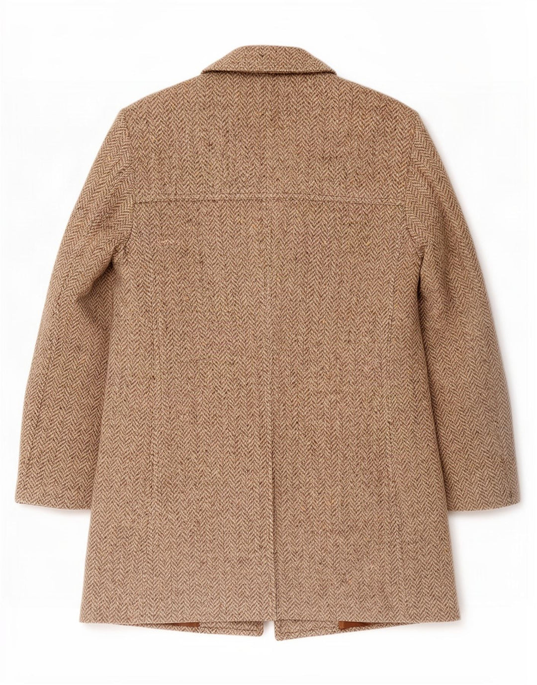 Płaszcz męski Vintage UK 36 Small Beżowy w jodełkę