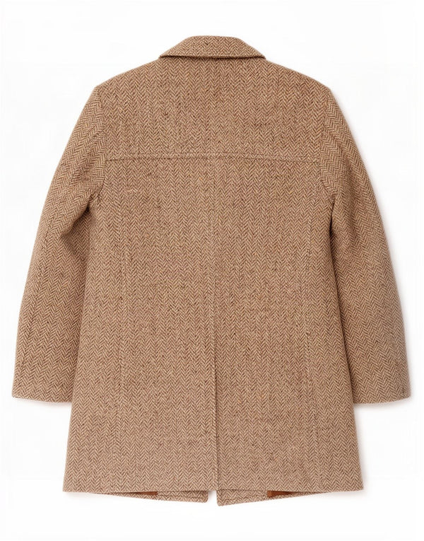 Płaszcz męski Vintage UK 36 Small Beżowy w jodełkę