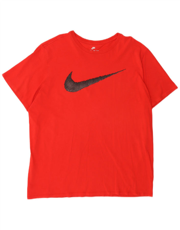 Męski T-shirt Nike Athletic Cut Graphic Top 2XL Czerwony