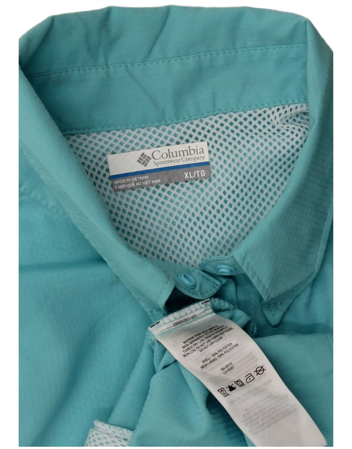 Koszula damska Columbia UK 18 XL Turkusowy poliester