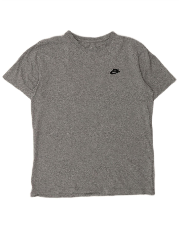 T-shirt męski Nike, mały, szary, bawełniany