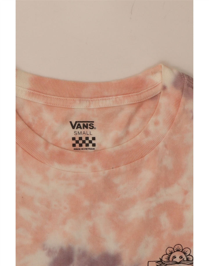 VANS Mens Graphic T-Shirt Top Small Pink Tie Dye Cotton Vintage Vans and Second-Hand Vans from Messina Hembry 