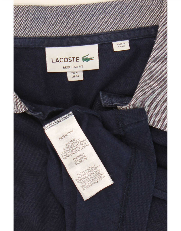 Męska koszulka polo Lacoste o regularnym kroju, rozmiar 4, średnia, granatowa, bawełniana