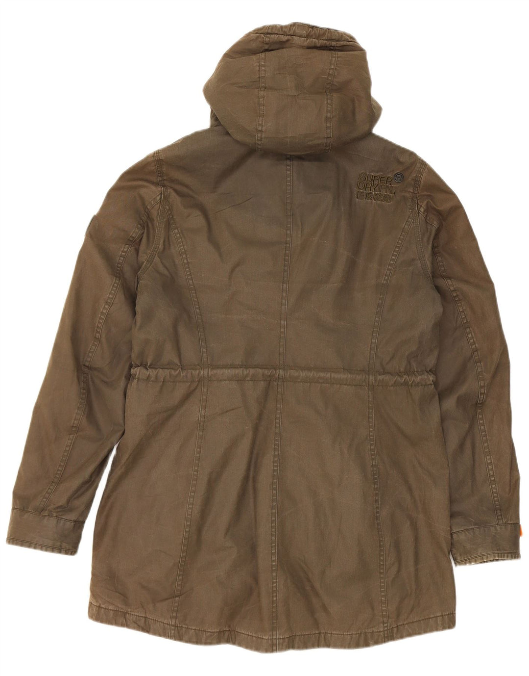Męska kurtka parka z kapturem Superdry UK 40, duża, poliester khaki