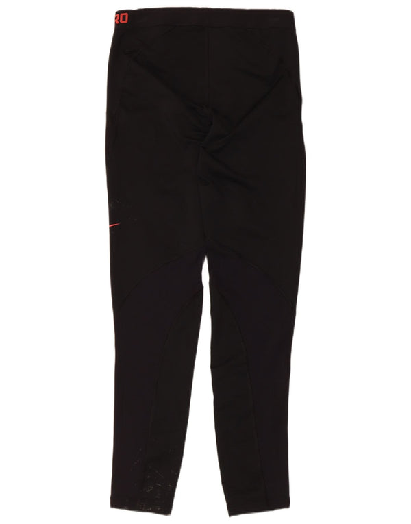Damskie legginsy Nike Graphic UK 14, duże, czarne, poliestrowe