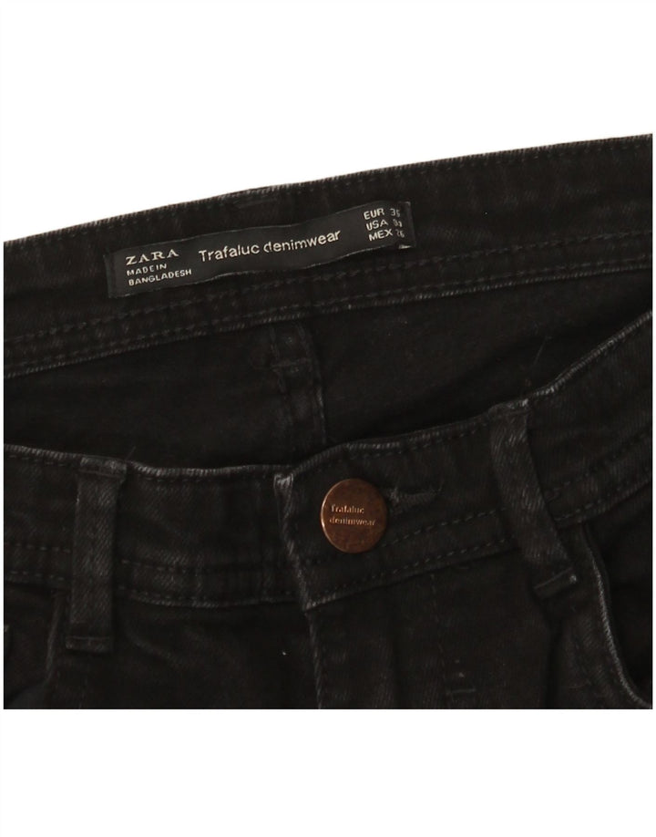 Damskie jeansy rozkloszowane Zara EU 36 XS W26 L32 Czarne